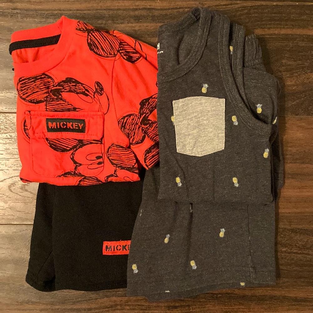 4t Boys shirt and short sets